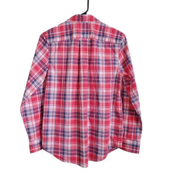RALPH LAUREN Boys Plaid Long-sleeve Shirt Size Large 14/16 GUC - Picture 2 of 7